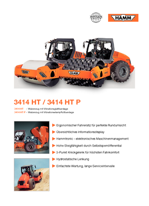 Еднобандажни валяци Hamm 3414 HT-V