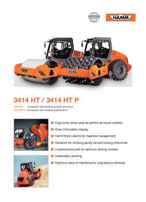 Еднобандажни валяци Hamm 3414 HT-P