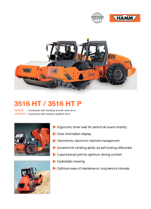 Еднобандажни валяци Hamm 3516 HT-P