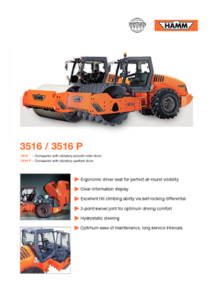 Еднобандажни валяци Hamm 3516 P