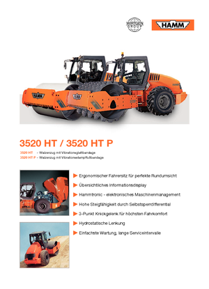 Еднобандажни валяци Hamm 3520 HT-P