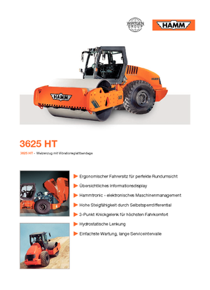 Еднобандажни валяци Hamm 3625 HT
