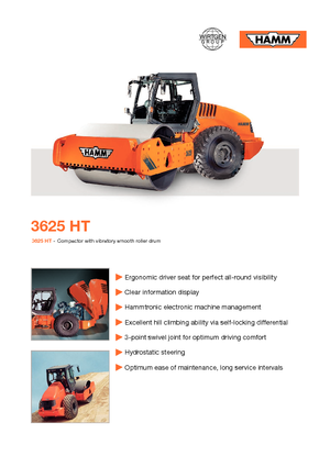 Еднобандажни валяци Hamm 3625 HT