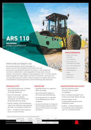Еднобандажни валяци Ammann ARS 110 PD
