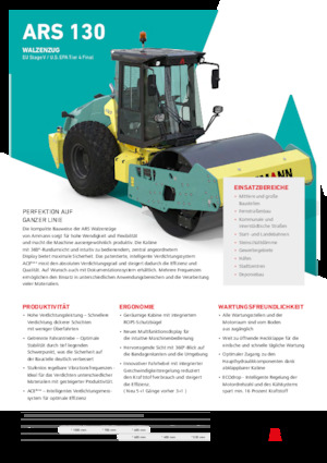 Еднобандажни валяци Ammann ARS 130 PD