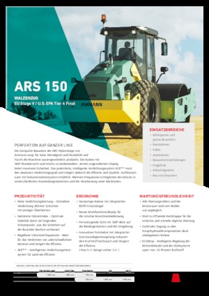 Еднобандажни валяци Ammann ARS 150