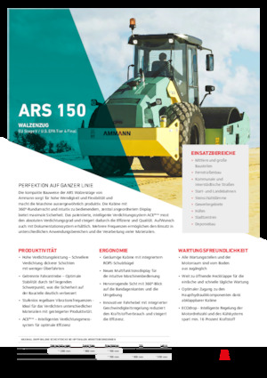 Еднобандажни валяци Ammann ARS 150 PD
