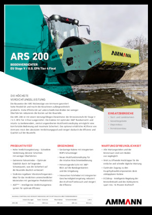 Еднобандажни валяци Ammann ARS 200