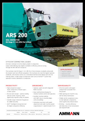 Еднобандажни валяци Ammann ARS 200