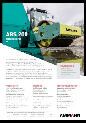Еднобандажни валяци Ammann ARS 200