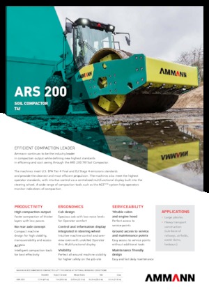 Еднобандажни валяци Ammann ARS 200