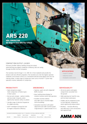 Еднобандажни валяци Ammann ARS 220 PD
