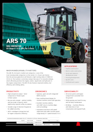 Еднобандажни валяци Ammann ARS 70 PD