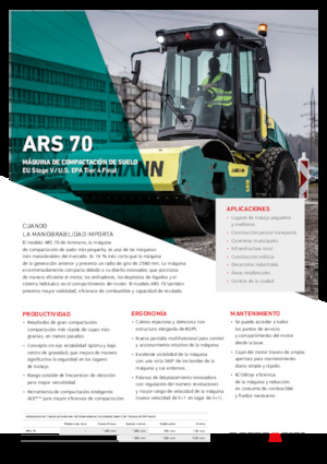 Еднобандажни валяци Ammann ARS 70 PD