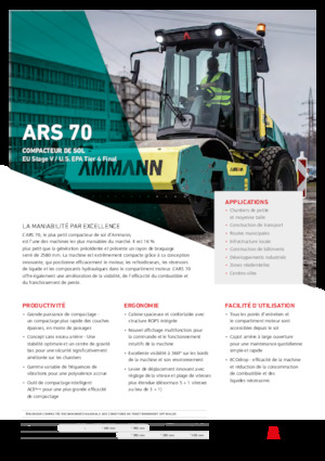 Еднобандажни валяци Ammann ARS 70 PD