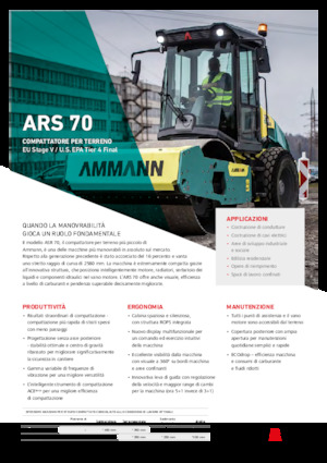 Еднобандажни валяци Ammann ARS 70 PD