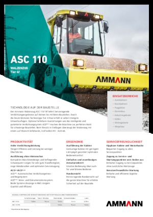 Еднобандажни валяци Ammann ASC 100 D