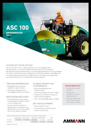 Еднобандажни валяци Ammann ASC 100 D