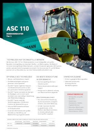 Еднобандажни валяци Ammann ASC 110 D