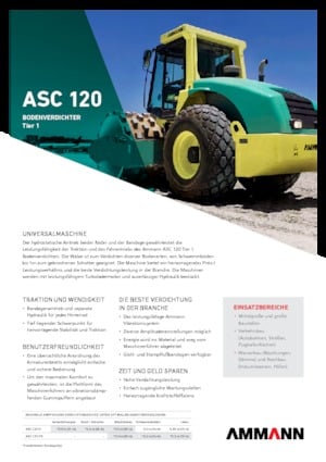 Еднобандажни валяци Ammann ASC 120 D