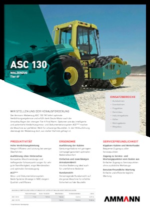 Еднобандажни валяци Ammann ASC 130 D