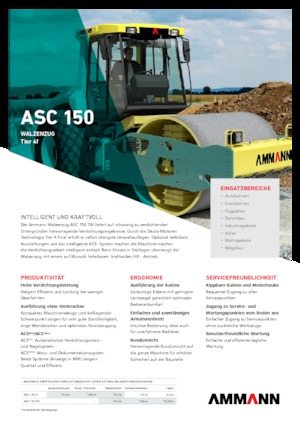 Еднобандажни валяци Ammann ASC 150 D