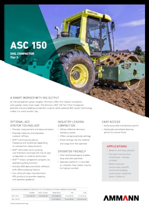 Еднобандажни валяци Ammann ASC 150 HD