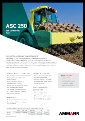 Еднобандажни валяци Ammann ASC 250 HD