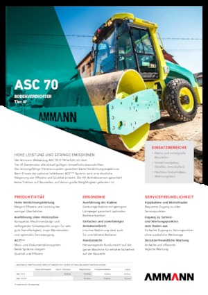 Еднобандажни валяци Ammann ASC 70 PD