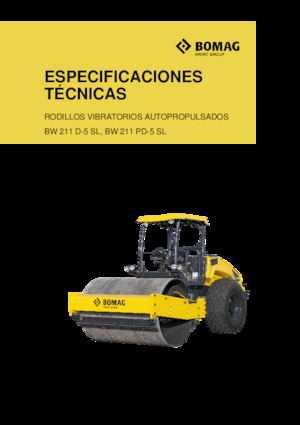 Еднобандажни валяци Bomag BW 211 PD-5 SL
