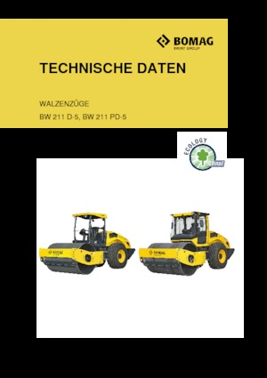 Еднобандажни валяци Bomag BW 211 PD-5