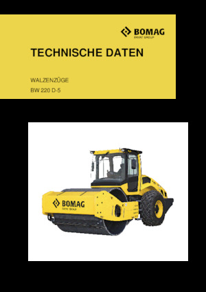 Еднобандажни валяци Bomag BW 220 D-5