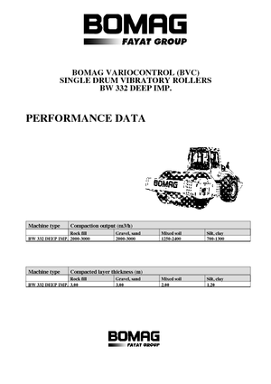 Еднобандажни валяци Bomag BW 332 DEEP Impact