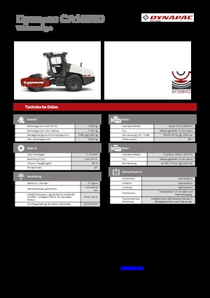 Еднобандажни валяци Dynapac CA 1500 D