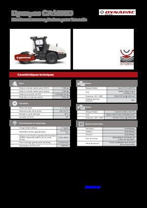Еднобандажни валяци Dynapac CA 1500 D