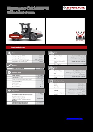 Еднобандажни валяци Dynapac CA 1500 PD