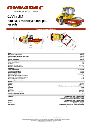 Еднобандажни валяци Dynapac CA 152 D