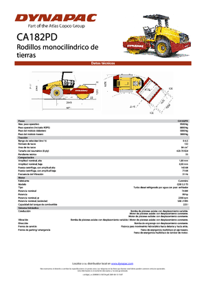 Еднобандажни валяци Dynapac CA 182 PD