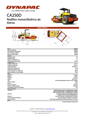 Еднобандажни валяци Dynapac CA 250 D