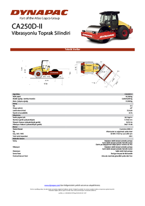 Еднобандажни валяци Dynapac CA 250 D-II