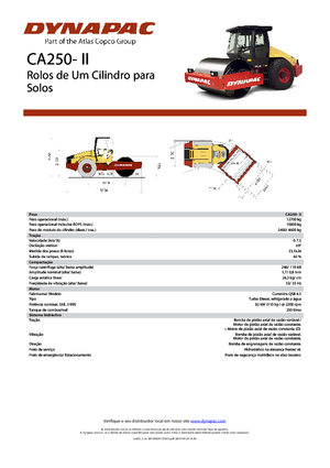 Еднобандажни валяци Dynapac CA 250-II