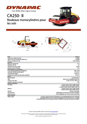 Еднобандажни валяци Dynapac CA 250-II