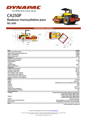 Еднобандажни валяци Dynapac CA 250 P