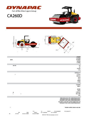 Еднобандажни валяци Dynapac CA 260 D