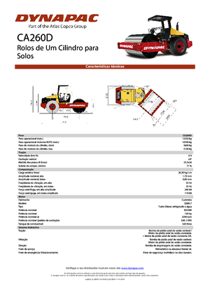 Еднобандажни валяци Dynapac CA 260 D