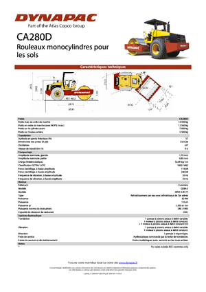 Еднобандажни валяци Dynapac CA 280 D