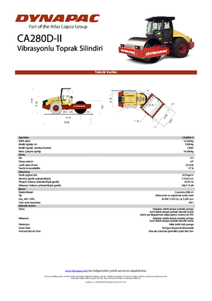 Еднобандажни валяци Dynapac CA 280 D-II