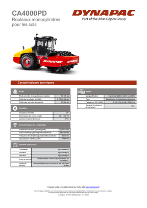 Еднобандажни валяци Dynapac CA 4000 PD