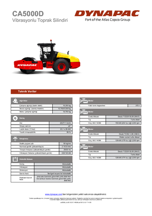 Еднобандажни валяци Dynapac CA 5000 D