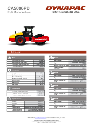 Еднобандажни валяци Dynapac CA 5000 PD